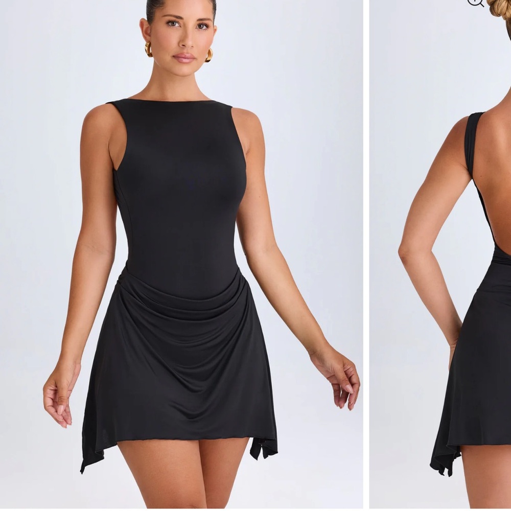 Black mini dress